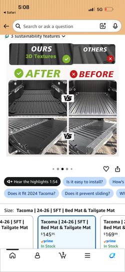 Tacoma truck floor mats