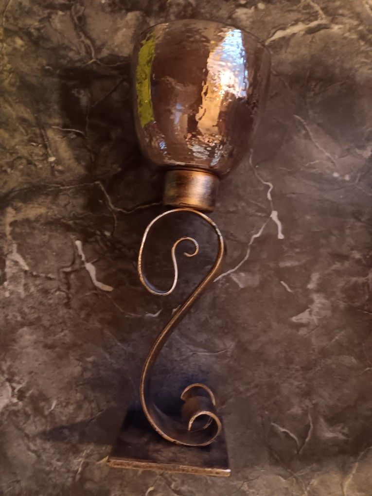 Glass Candle Holder