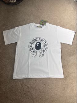 BAPE x Chrome Hearts white tee Size S. #collab #bape #chromehearts #chrome