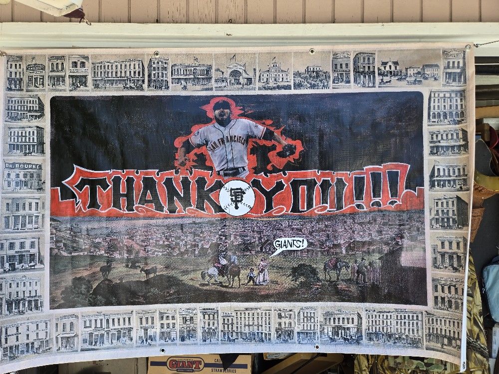 San Francisco Giants Thank You Banner