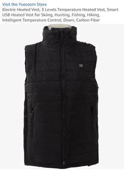 Black Heated Puffer Vest