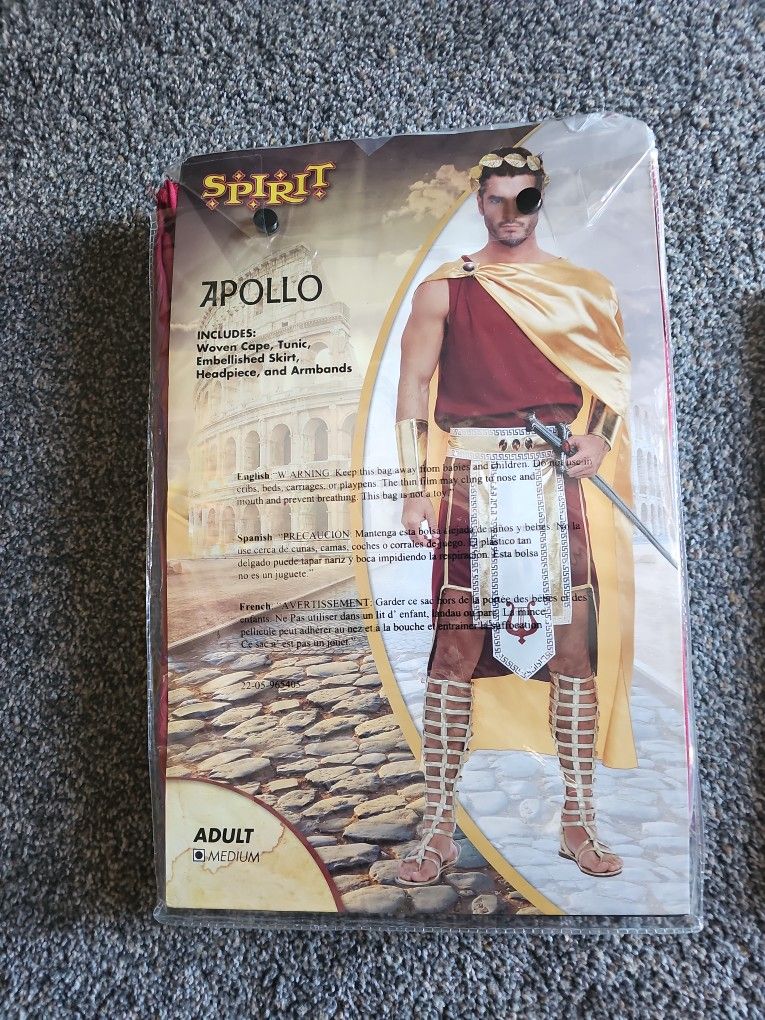 Apollo Adult Costume M