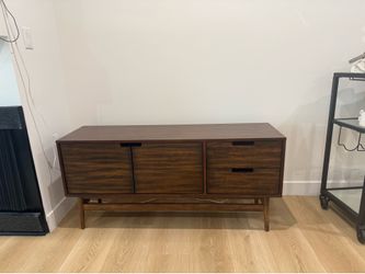 Wooden entertainment center