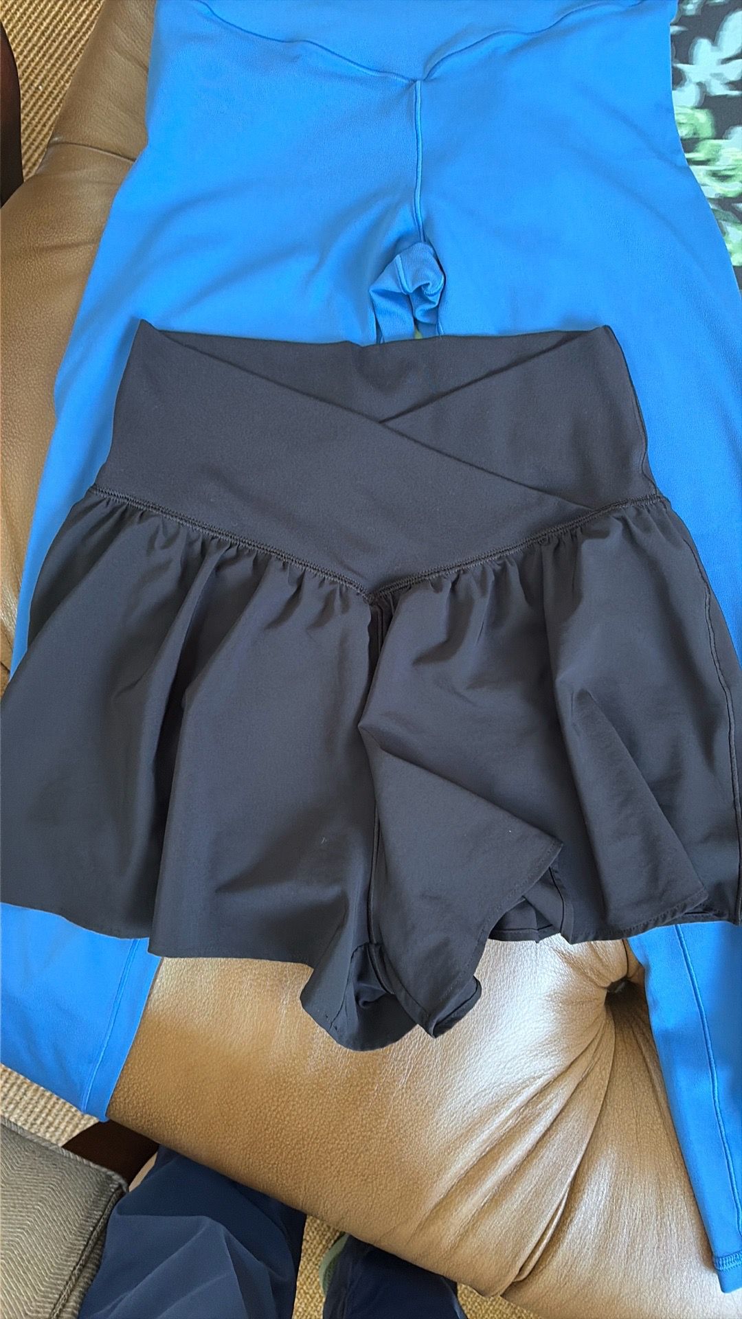 Aerie bundle leggings, bra tops, crossover flowy shorts