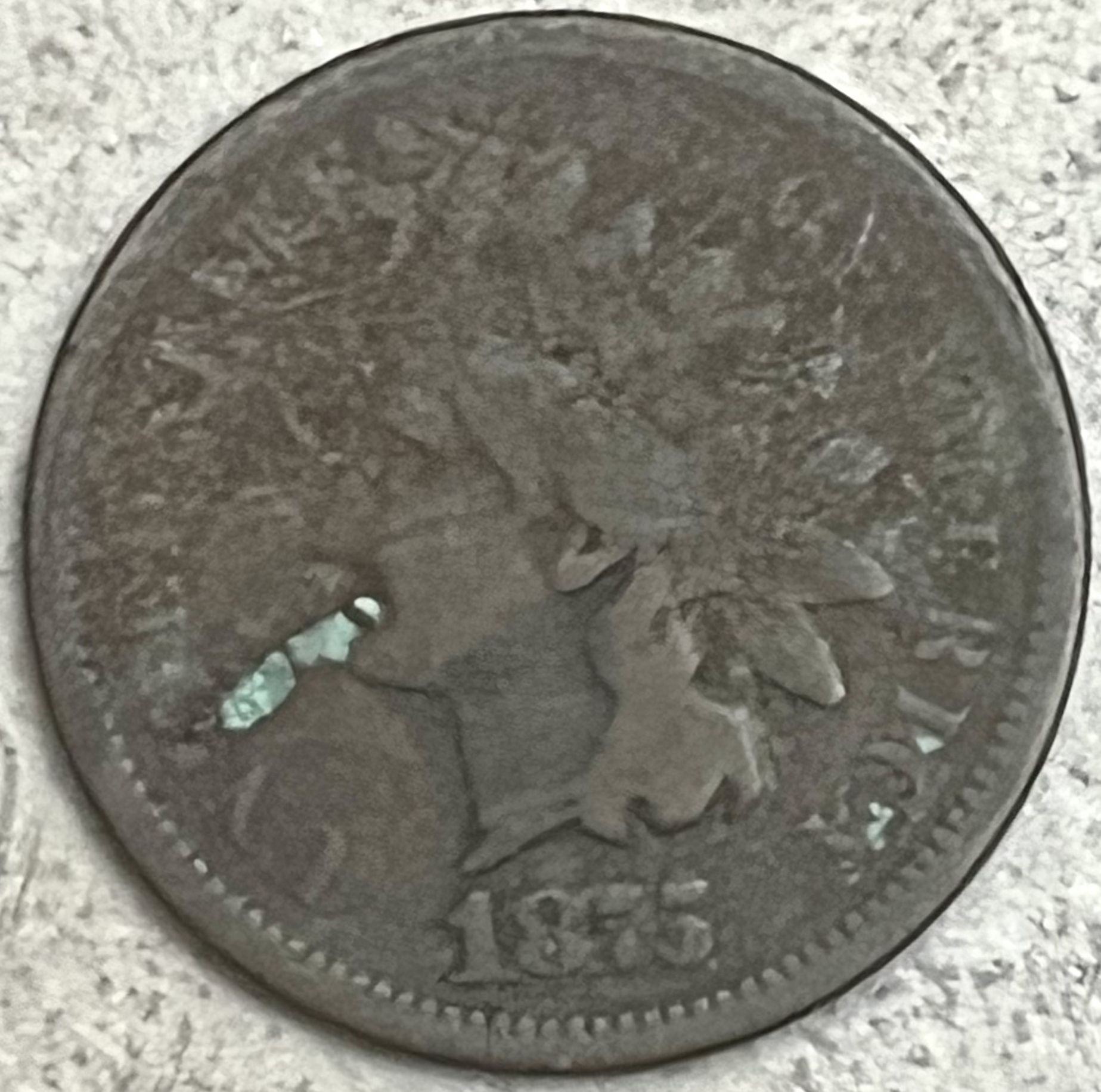 1875 Indian Head Cent