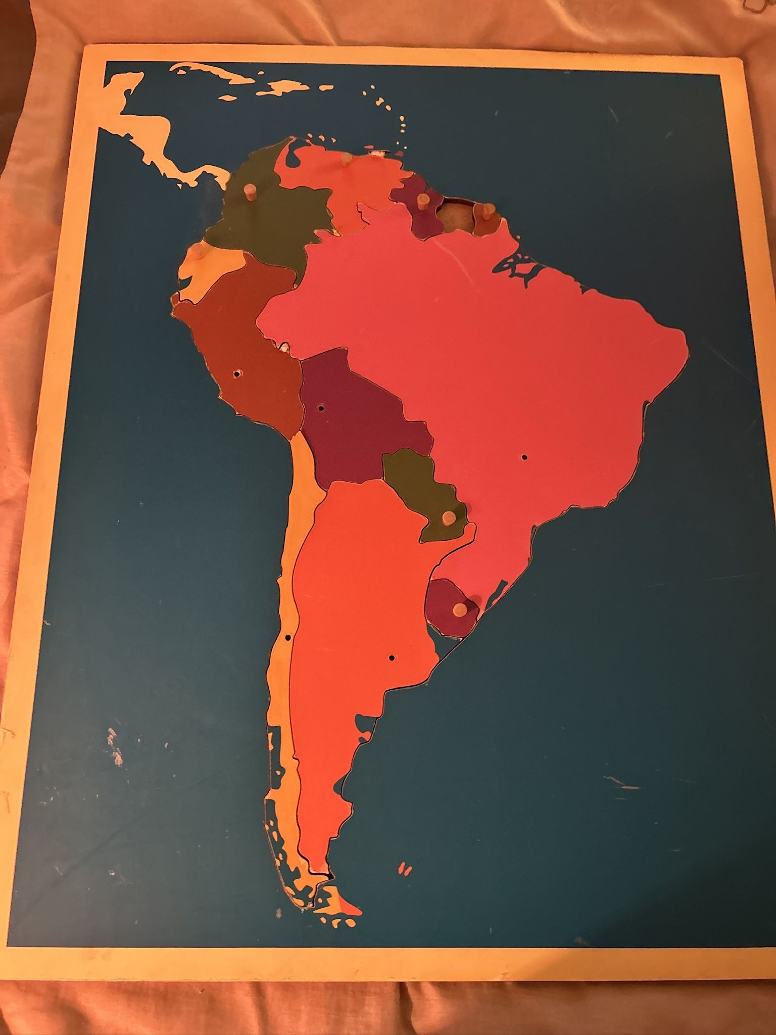 South America Puzzle -learn & Play