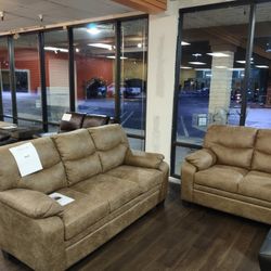 2PC SOFA SET  LOVE SEAT AND SOFA 