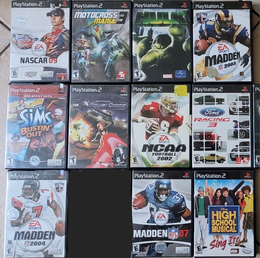 PLAYSTATION 2 VIDEO GAMES
