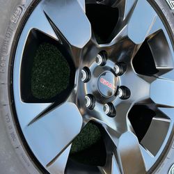 4 GMC SIERRA RIMS&TIRES 18” $1550