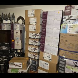 Ceiling Fans/ Tengo Abanicos Nuevos De Lujo Negros Y Blancos Y Plateados  Todo Es Negociable$55-$85 