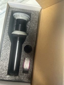 NEW BWE Bathroom Sink Pop-Up Drain With Overflow in Brushed Nickel and Black