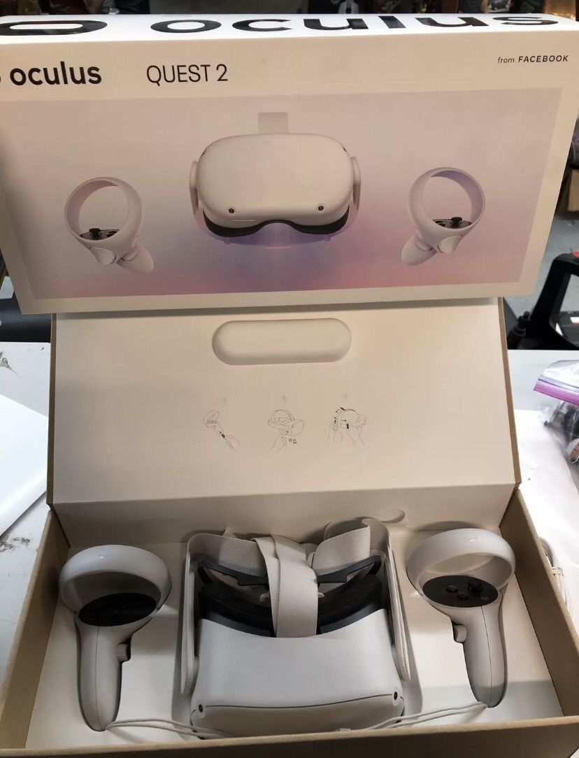 Occulus Quest 2 128gb, Stand-alone Vr Reality With Box, White, Lightly Used ☎️209☎️783☎️9886