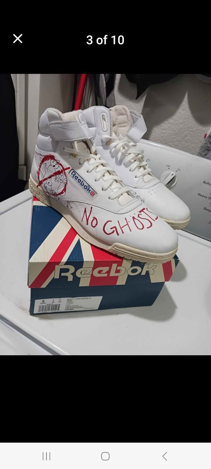 BAIT X Ghostbusters X stranger things Reebok Ex O Fit Size