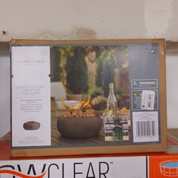 Threshold Outdoor Gas Tabletop Fire Bowl New
