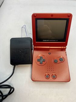 Nintendo GameBoy Advance SP Red AGS-001 Game Boy Advanced W Charger GBA SP