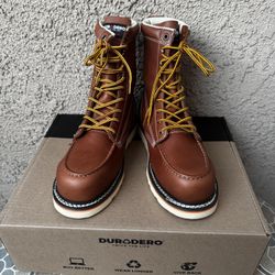 WORK BOOTS DURADERO 2830 SAFETY TOE MOC WEDGE 8 SIZE’S 7-7.5-8-8.5-9-9.5-10-11-12-13  MENS