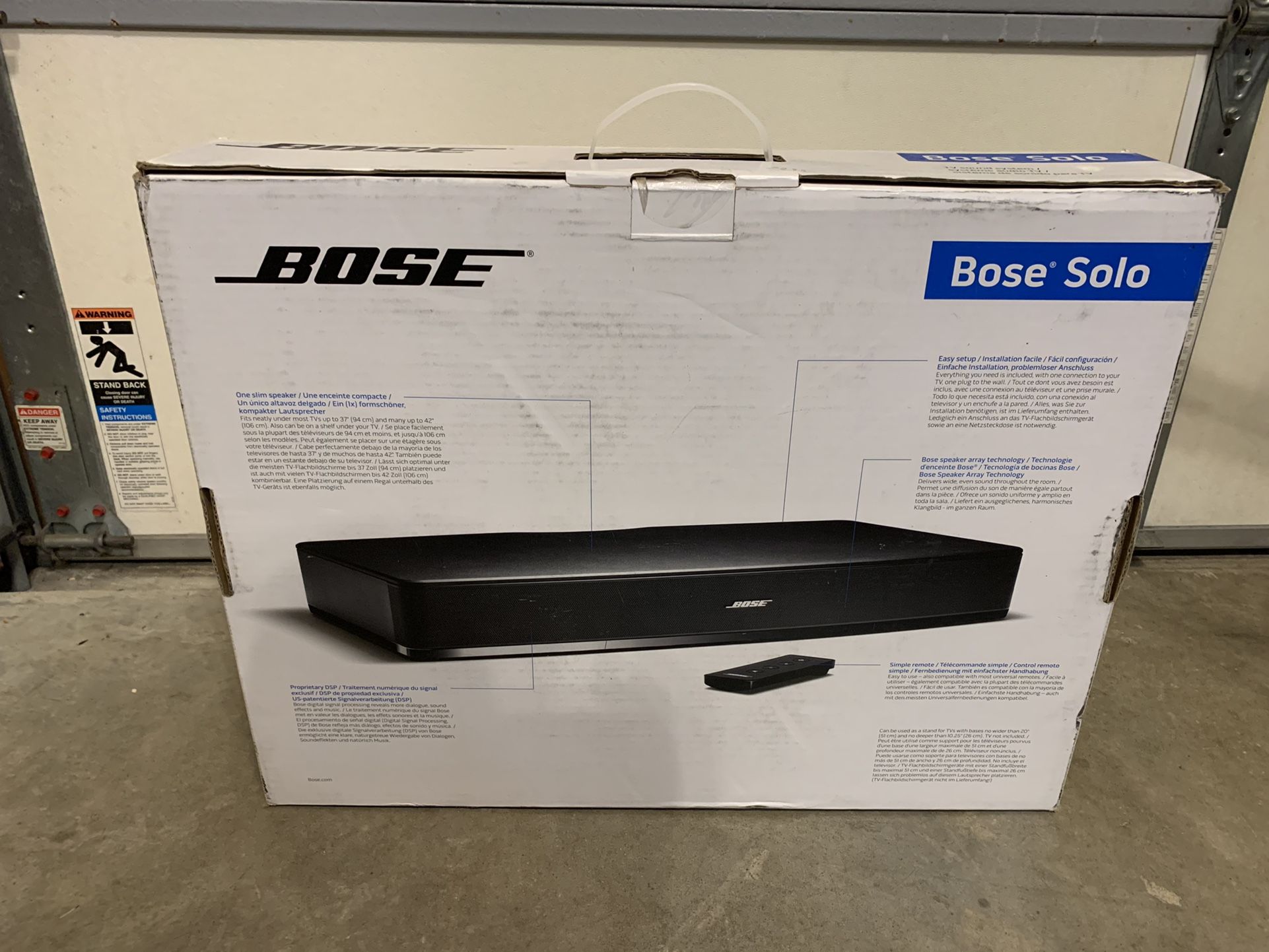 Bose Solo TV Soundbar (NEW OPEN BOX)