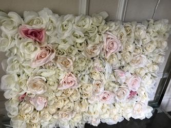 White And Pink Wall Flower Wall Art  20 X 30inch