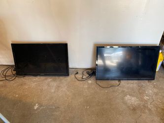2) 32” Led tv with wall mount