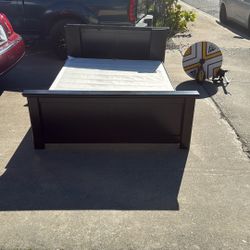 Free Full Size Bed Frame With Newer Box Spring. 