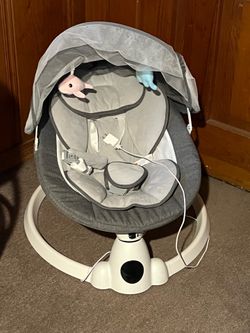 Babyeap Baby Swing para Bebés - Swing Eléctrico Inteligente con  Bluetooth Arnés de 5 Puntos, 5 Velocidades de Balanceo, 10 Nanas (Gris