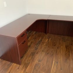 Desk Corner 72”x78” Mahogany New! Sale!!