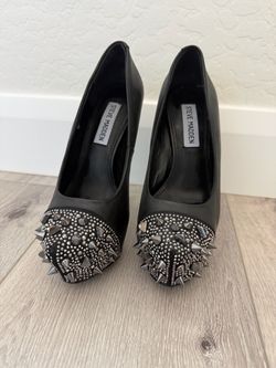 Steve Madden Black Studded Stilettos size 5.5
