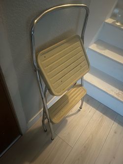 Vintage 2-Step Folding Step Stool