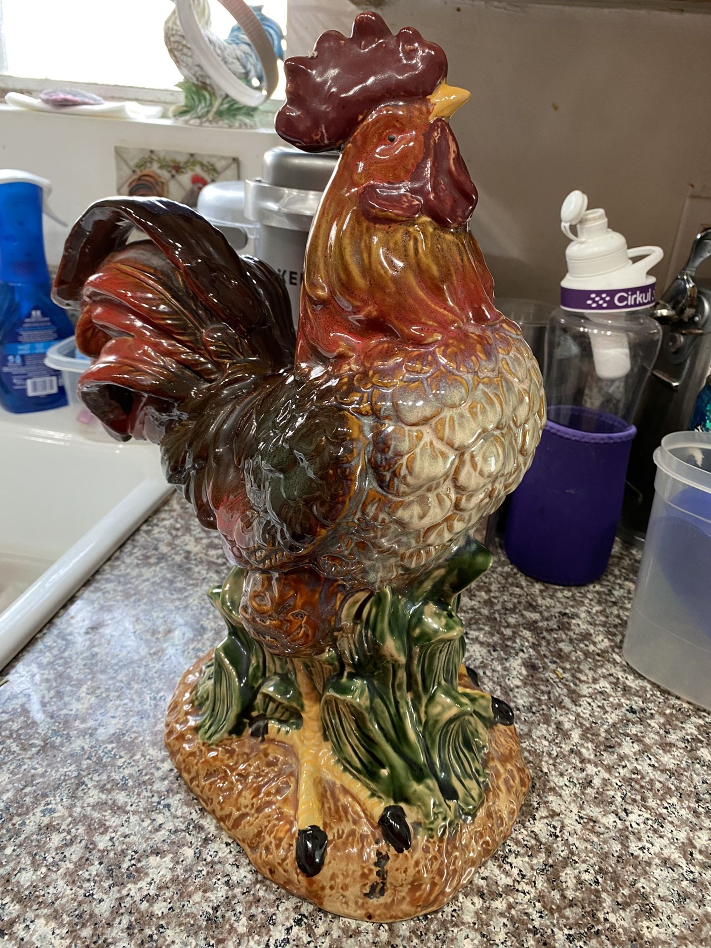 Ceramic Chicken And Roosters 