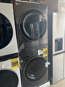 Washer And Dryer Set Gas Black Stainless Stainless 