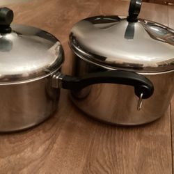 Farberware Stainless Steel 2qt & 4 Qt Pots