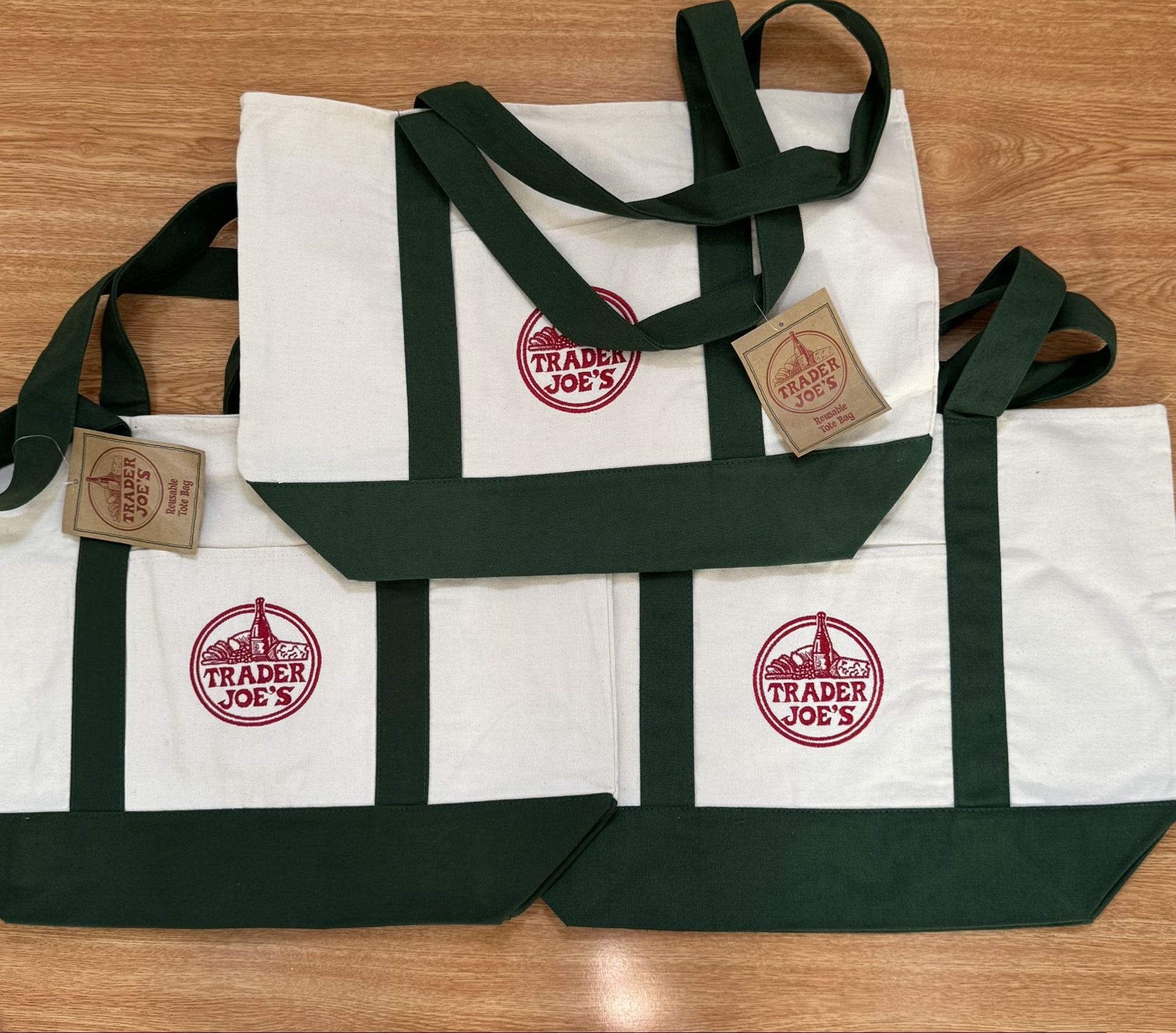 Trader Joe's New Release Large Green Tote Bag