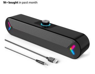 LENRUE Computer Speakers,PC Speakers for Desktop,Wired USB-Powered Sound-bar