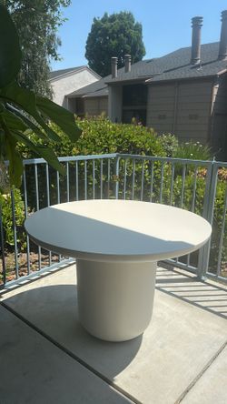 CB2 White Dining Table