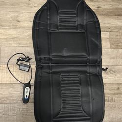 Heated Back Support Seat Cushion, Heating Pad Seat Warmer for Full Back, Hips, Thighs, Universal Fit for Home and Office Chair Use (Black)