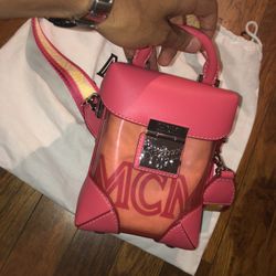 MCM Teaberry Pink Berlin Mini