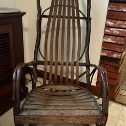 Antique handmade rocking chair 