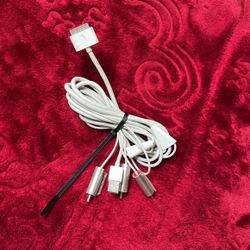 Apple Dock Connector to  USB 2.0 Y Cable for iPad &RCA  -White (M9126G/A)