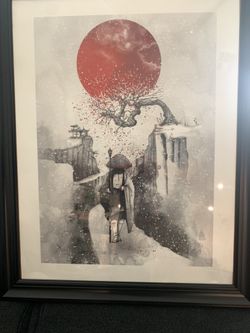 Japanese Traveler Red Moon