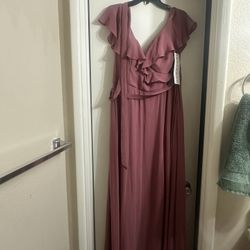 Bill Levkoff Rosewood “Selena” Bridesmaid Dress