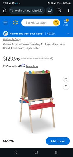 Melissa And Doug Delux Standing Art Easel With Tons Of Extras
