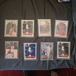8 Mint Condition Authentic Jordan Cards 