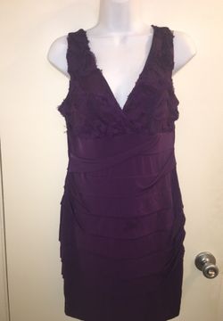 Purple cocktail dress