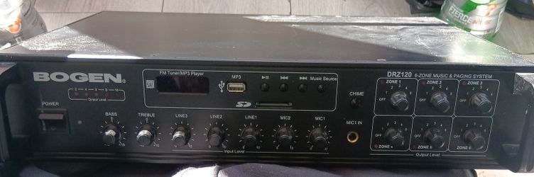 Amplifier for Music & Paging System 