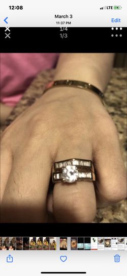 Ring gold plated size 8