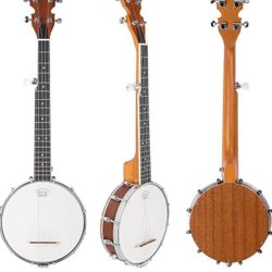 5 String Banjo Mini - Mulucky 26 Inch Travel Banjo Sapele Body