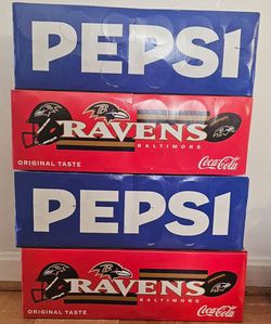 Baltimore Ravens Coca-Cola & Pepsi Promo Boxes
