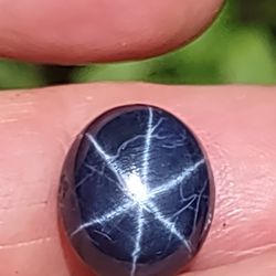 Blue Star Sapphire Cabochon Oval 11.665ct Loose Stone