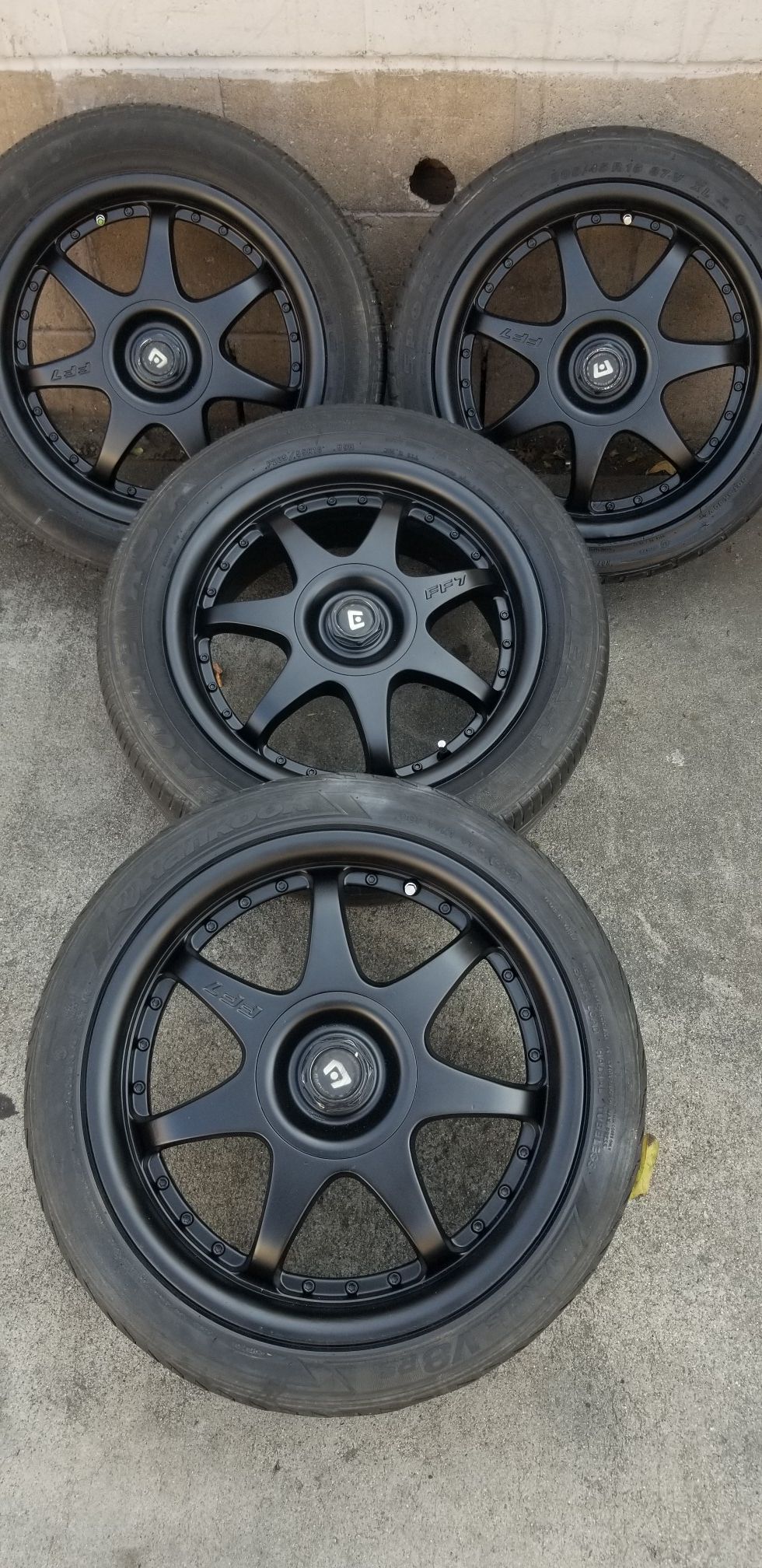 16" inch Motegi FF7 Racing Rims 4 lug universal 4x100 4x114.3