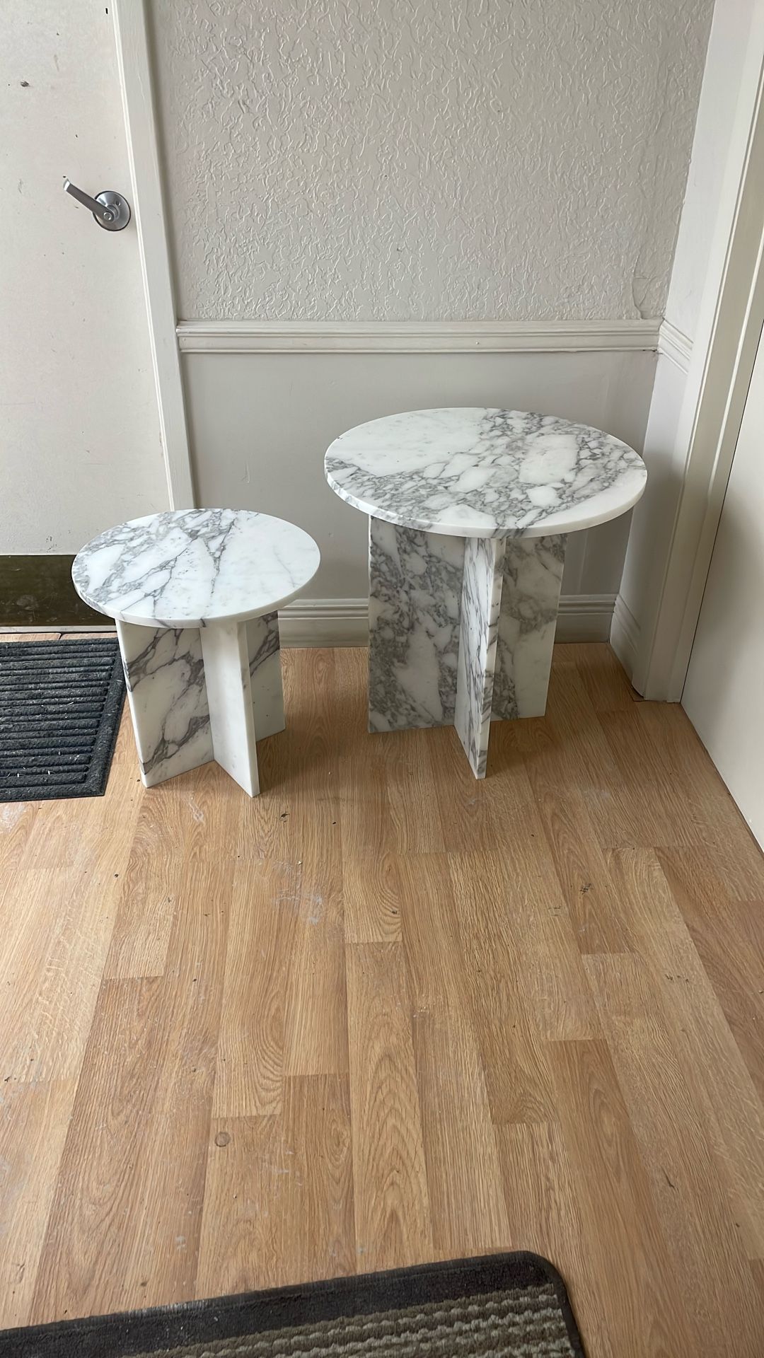 Free Stand Calacatta Marble Table